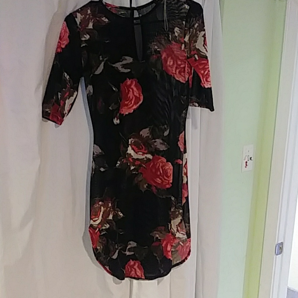 ❤Sheer floral Dress❤